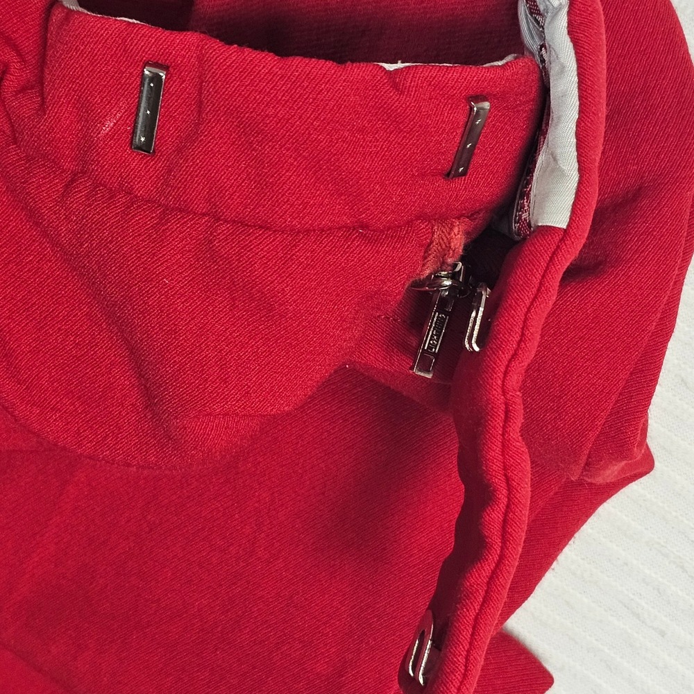 Arba of Austria Vintage Red Virgin Wool Blend Stirrup Ski Pants High Waisted - Picture 4 of 8